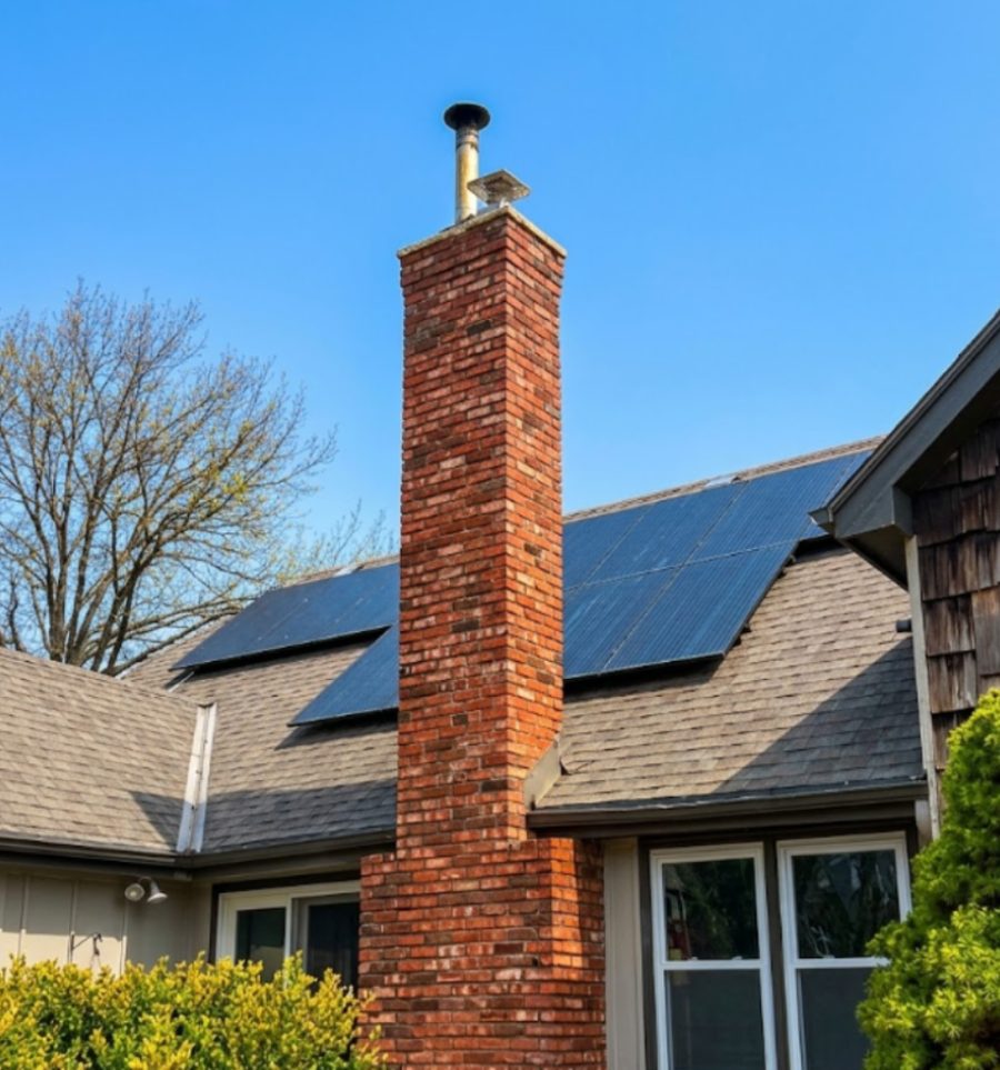 Tall Chimney Rebuild · Solar Home · Overland Park, KS